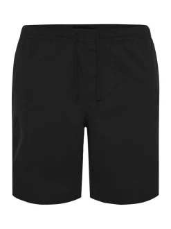 Zwart - BadRhino Big & Tall Stretch Elasticated Waist Chinos Shorts