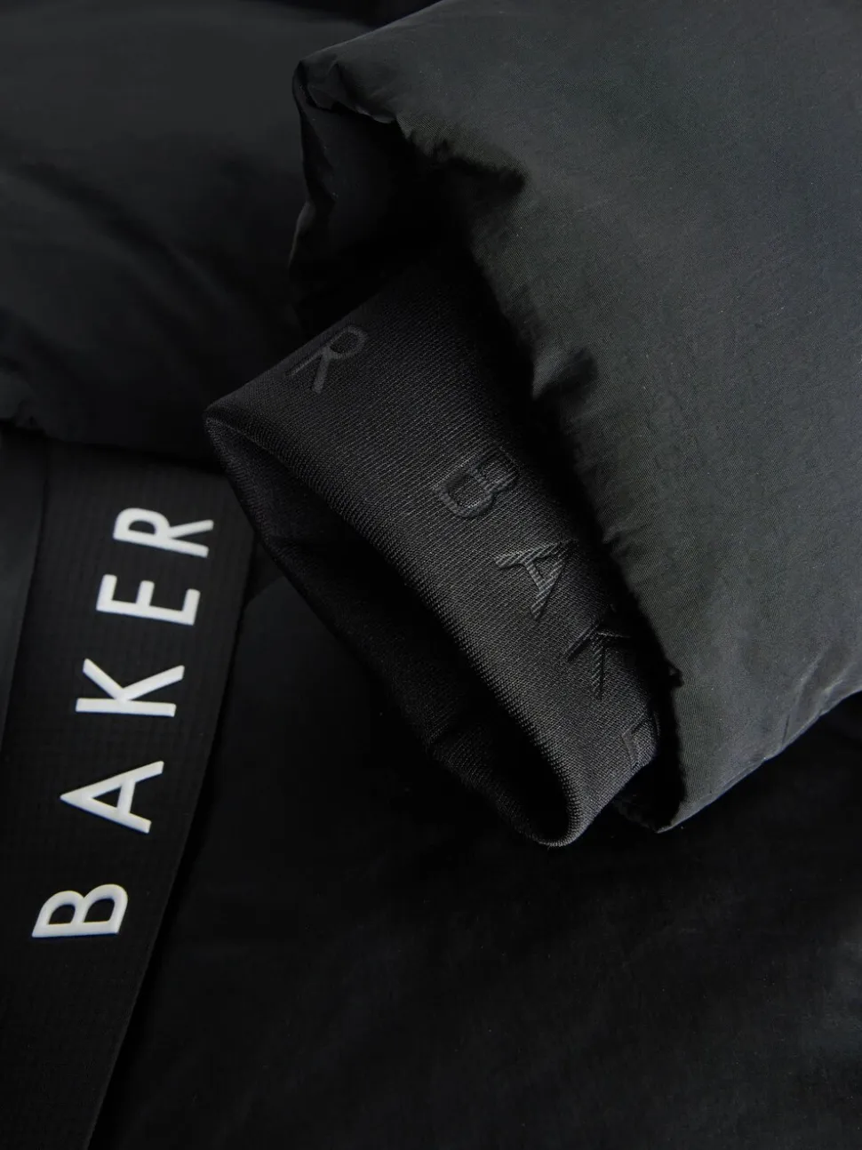 Zwart - Baker by Ted Baker Regenbestendig Gevoerd jack