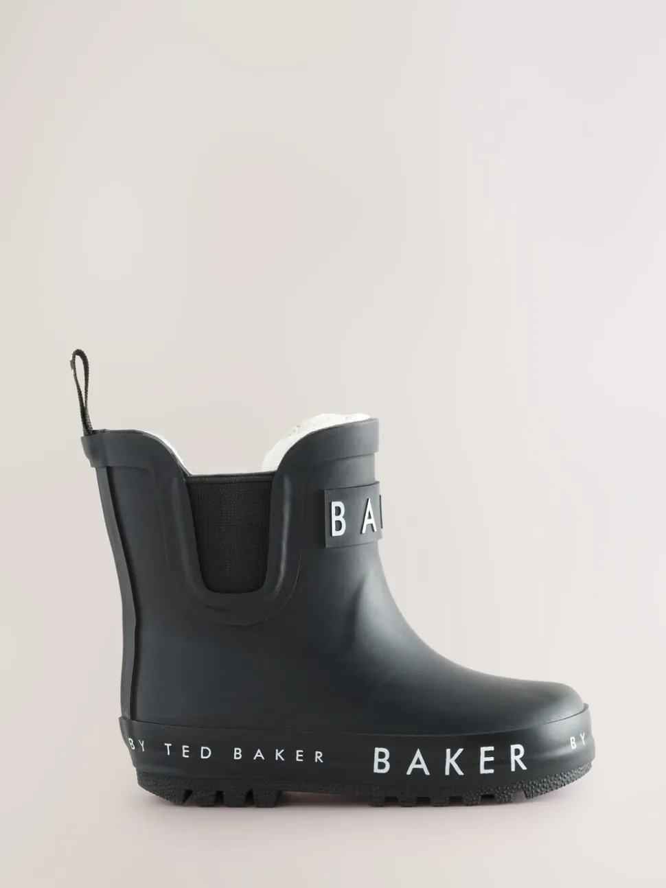 Zwart - Baker by Ted Baker - gevoerde regenlaarzen van imitatiebont voor jongens