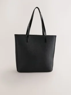 Zwart - Baker by Ted Baker Embossed PU Tote Bag