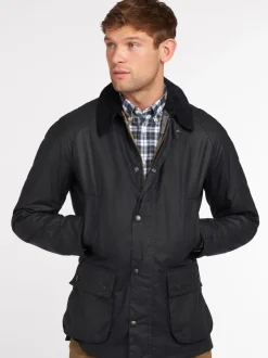 Zwart - Barbour® Ashby gewaxt jack