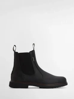 Zwart - Barbour® Hale leren Chelsea laars