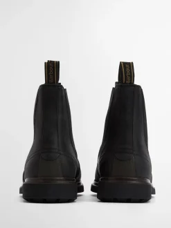 Zwart - Barbour® Hale leren Chelsea laars