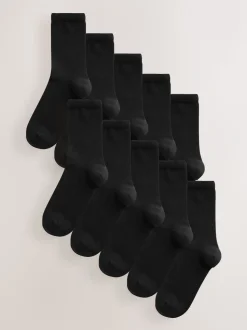 Zwart - Basic Ankle Socks 10 Pack