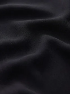 Zwart - Blouse met V-hals en lange mouwen