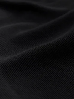 Zwart - Borg overshirt met fleecevoering