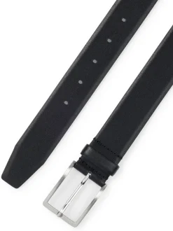 Zwart - BOSS Erman leren riem