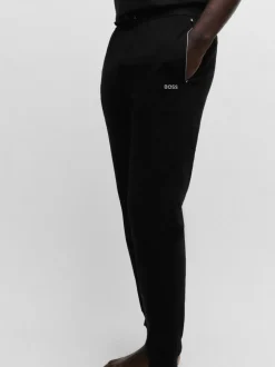 Zwart - BOSS stretchy katoenen Trainingspak