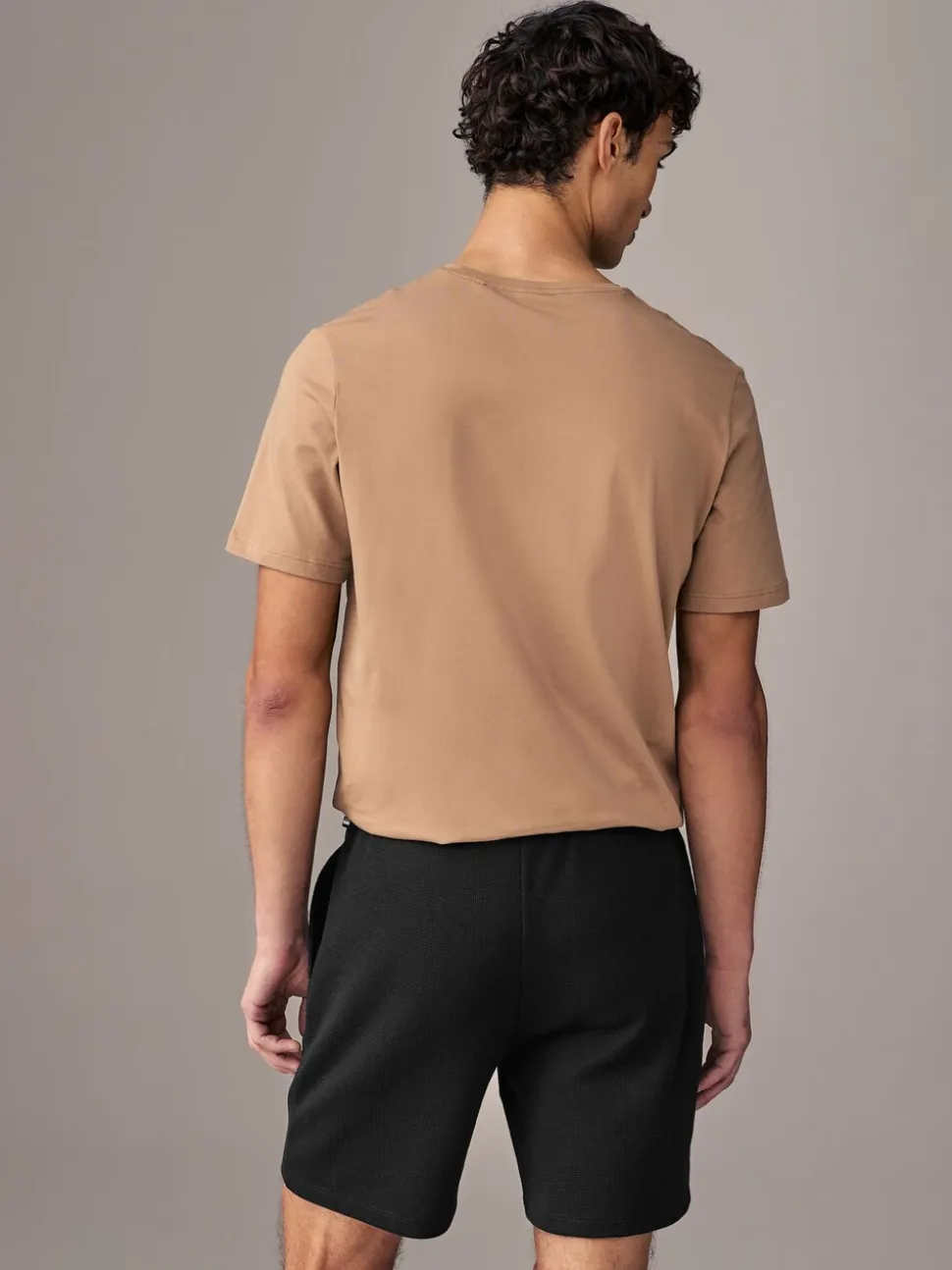 Zwart - BOSS Waffle Shorts