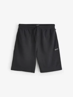 Zwart - BOSS Waffle Shorts