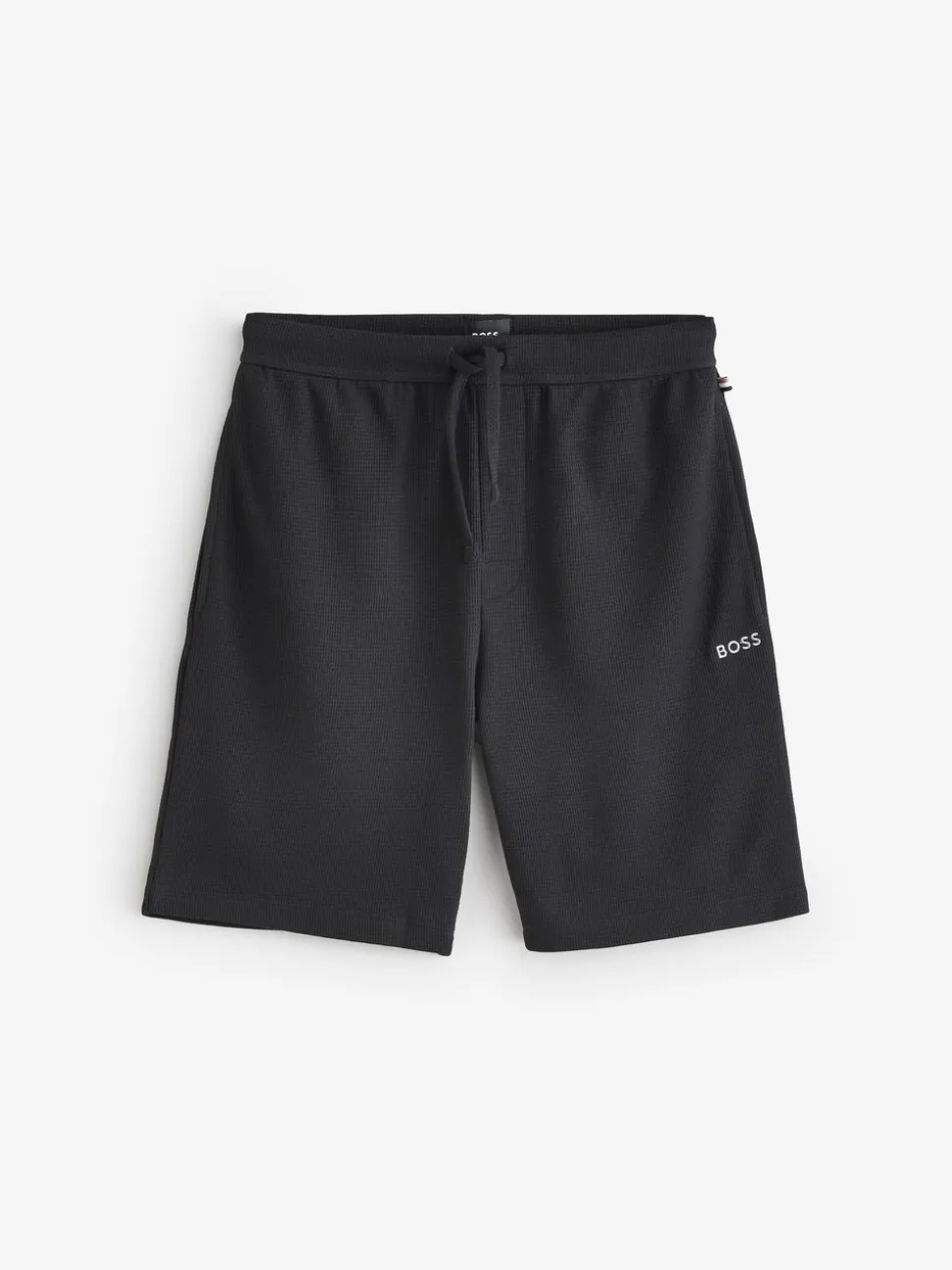 Zwart - BOSS Waffle Shorts