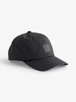 Zwart - BOSS-pet met logopatch van keperstof