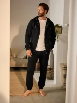 Zwart - Brushback Heavyweight Open Joggers