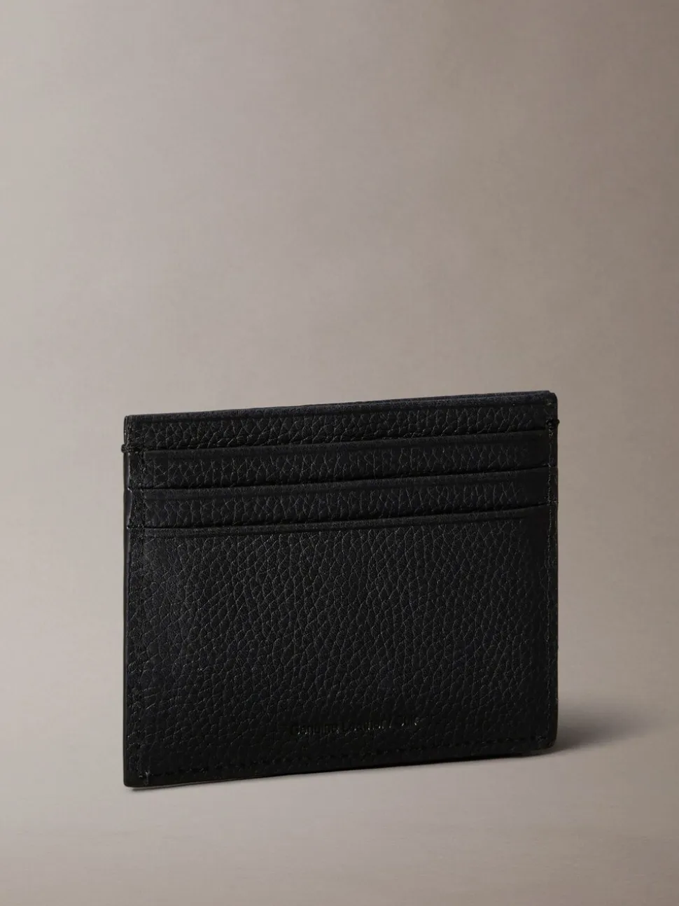 Zwart - Calvin Klein Foil Embossed Logo Card Holder