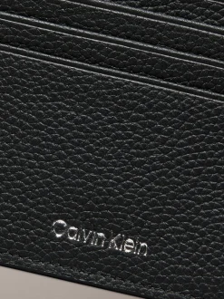 Zwart - Calvin Klein Foil Embossed Logo Card Holder