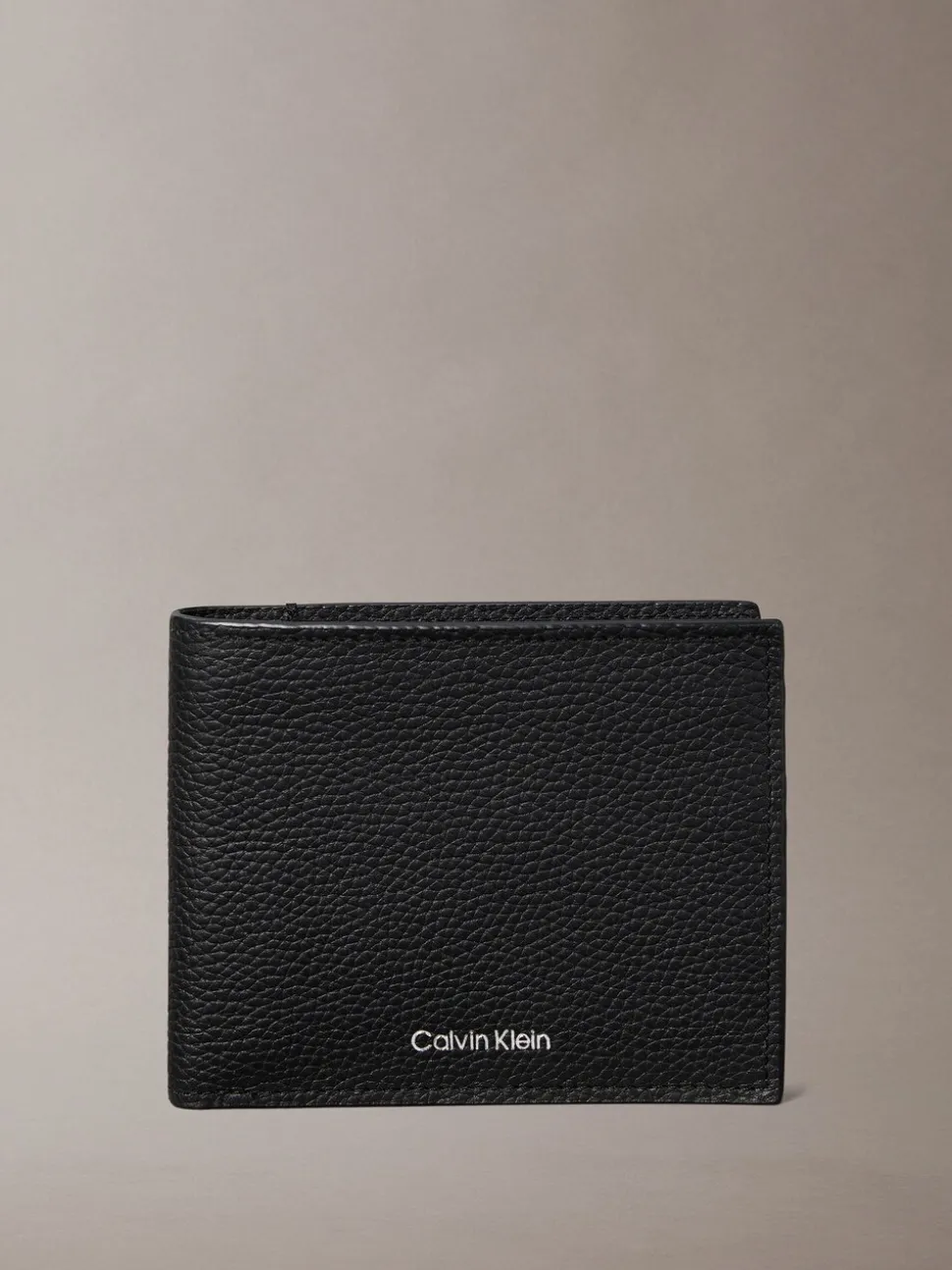 Zwart - Calvin Klein Foil Embossed Logo Bifold Wallet