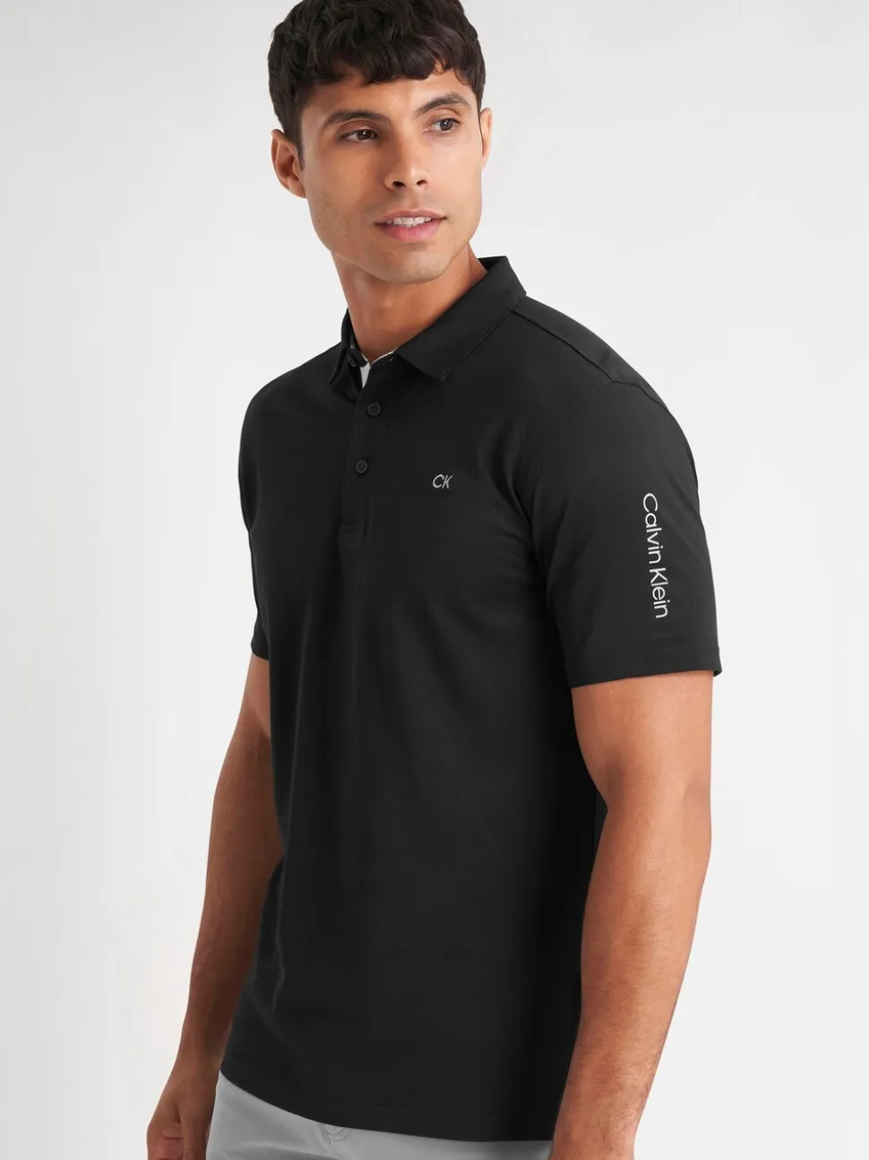 Zwart - Calvin Klein Golf Uni poloshirt