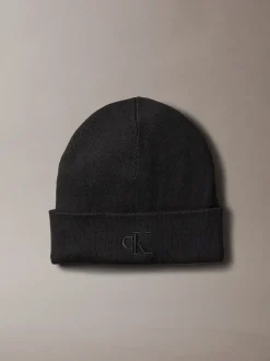 Zwart - Calvin Klein Signature Logo Beanie