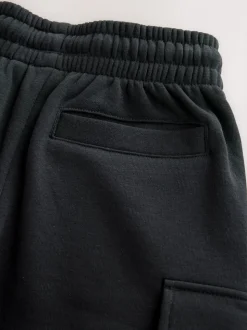 Zwart - Cargo jersey short (3-16 jr)