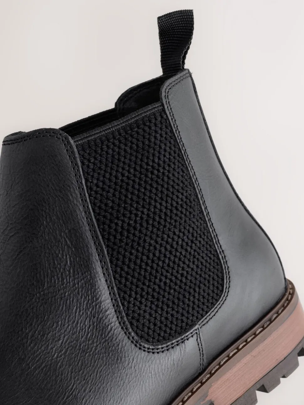 Zwart - Casual leren chelsea-laars