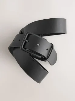Zwart - Casual leren riem