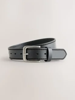 Zwart - Casual leren riem