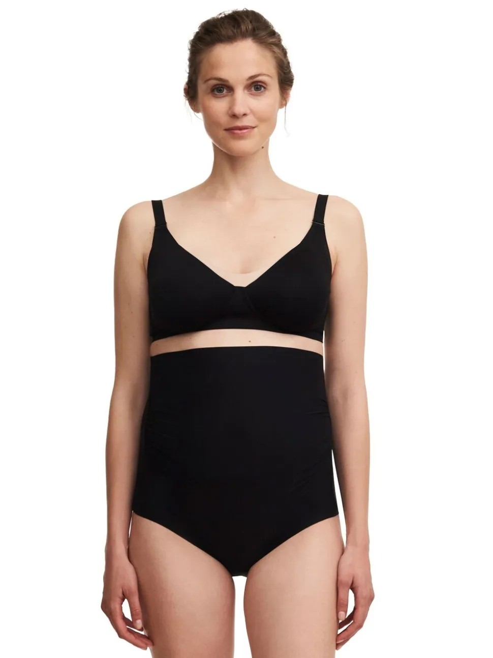 Zwart - Chantelle Maternity Pure Smooth High Waisted Bump Knickers