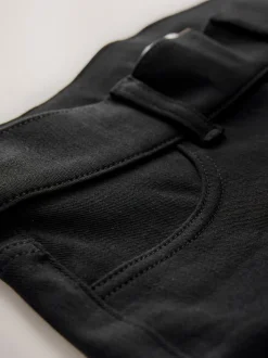 Zwart - Check Jersey Bootcut Leggings