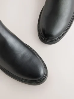 Zwart - Chelsea Boots met gesp