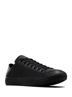 Zwart - Converse leren Chuck Ox sneakers