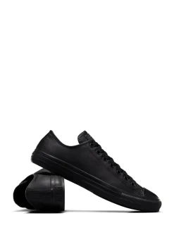 Zwart - Converse leren Chuck Ox sneakers