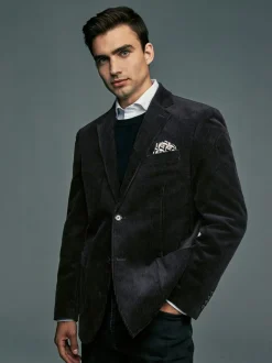 Zwart - Corduroy blazer