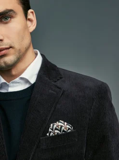 Zwart - Corduroy blazer