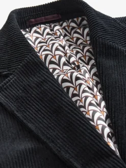 Zwart - Corduroy blazer