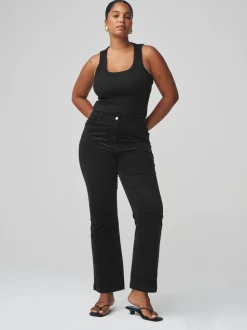 Zwart - Corduroy Bootcut Hourglass Trousers