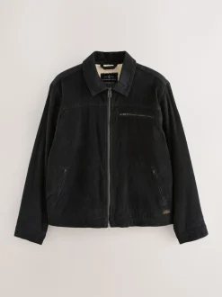 Zwart - Corduroy Borg Lined Jacket