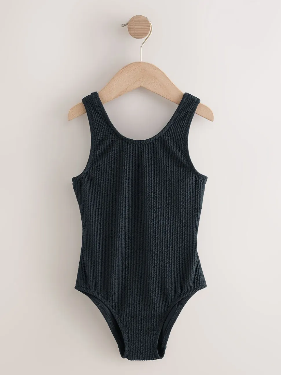 Zwart - Crinkle Swimsuit (3-16yrs)