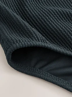Zwart - Crinkle Swimsuit (3-16yrs)