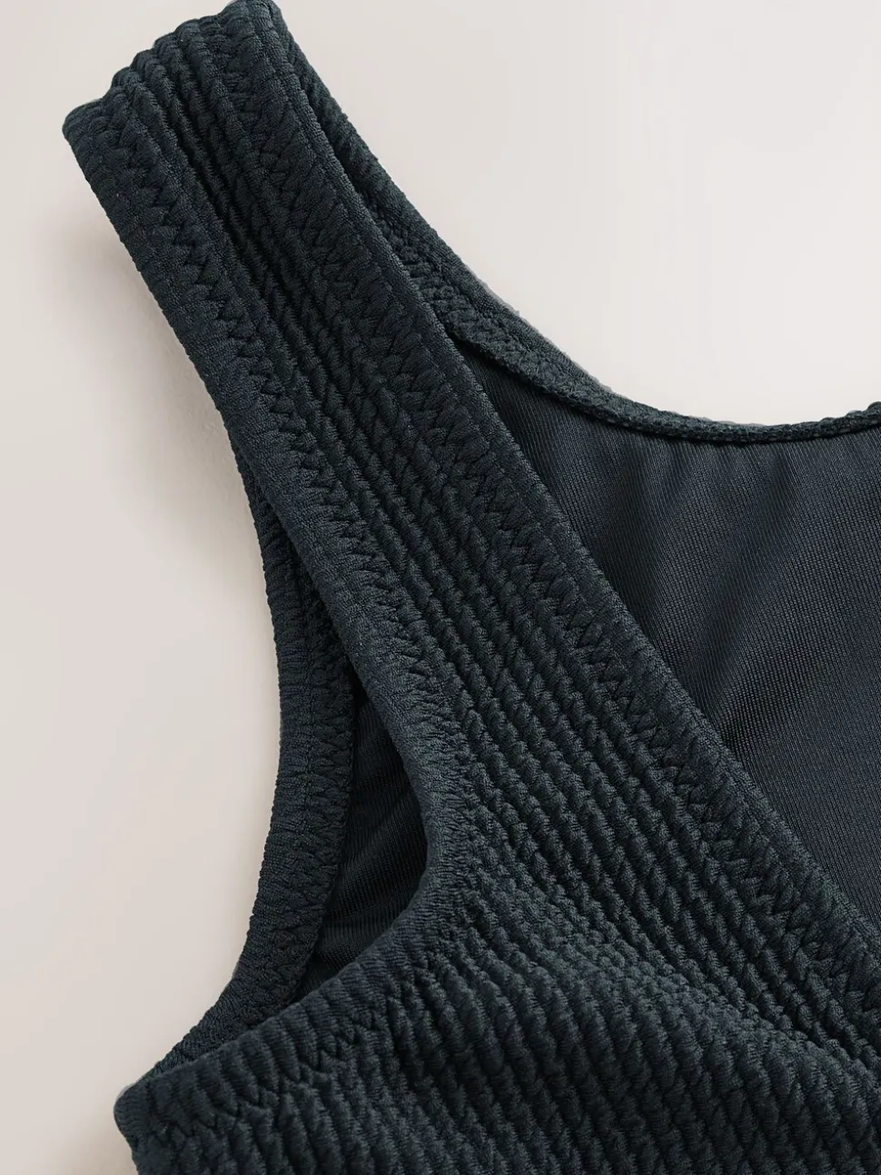 Zwart - Crinkle Swimsuit (3-16yrs)