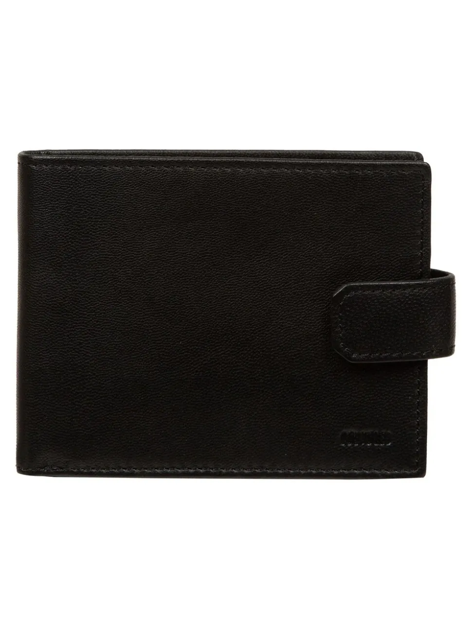 Zwart - Cultured London 'Max' Leather Wallet