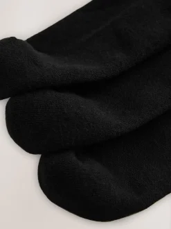 Zwart - Cushion Sole Ribbed Sport Cropped Ankle Socks 3 Pack With Arch Support