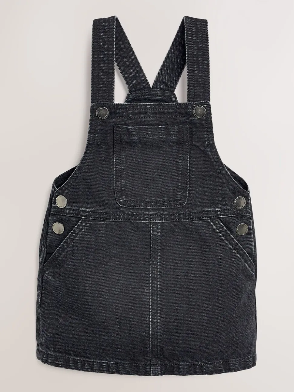 Zwart - Denim overgooier (3 mnd-8 jr)