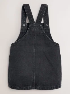 Zwart - Denim overgooier (3 mnd-8 jr)