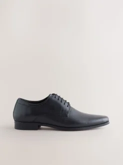 Zwart - Derby schoenen met reliëfpatroon
