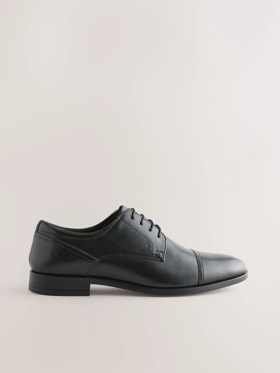 Zwart - Derby Toe Cap Shoes