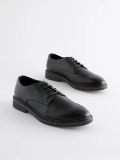 Zwart - Derby-schoenen met dikke zool