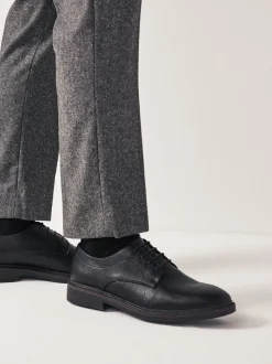Zwart - Derby-schoenen met dikke zool
