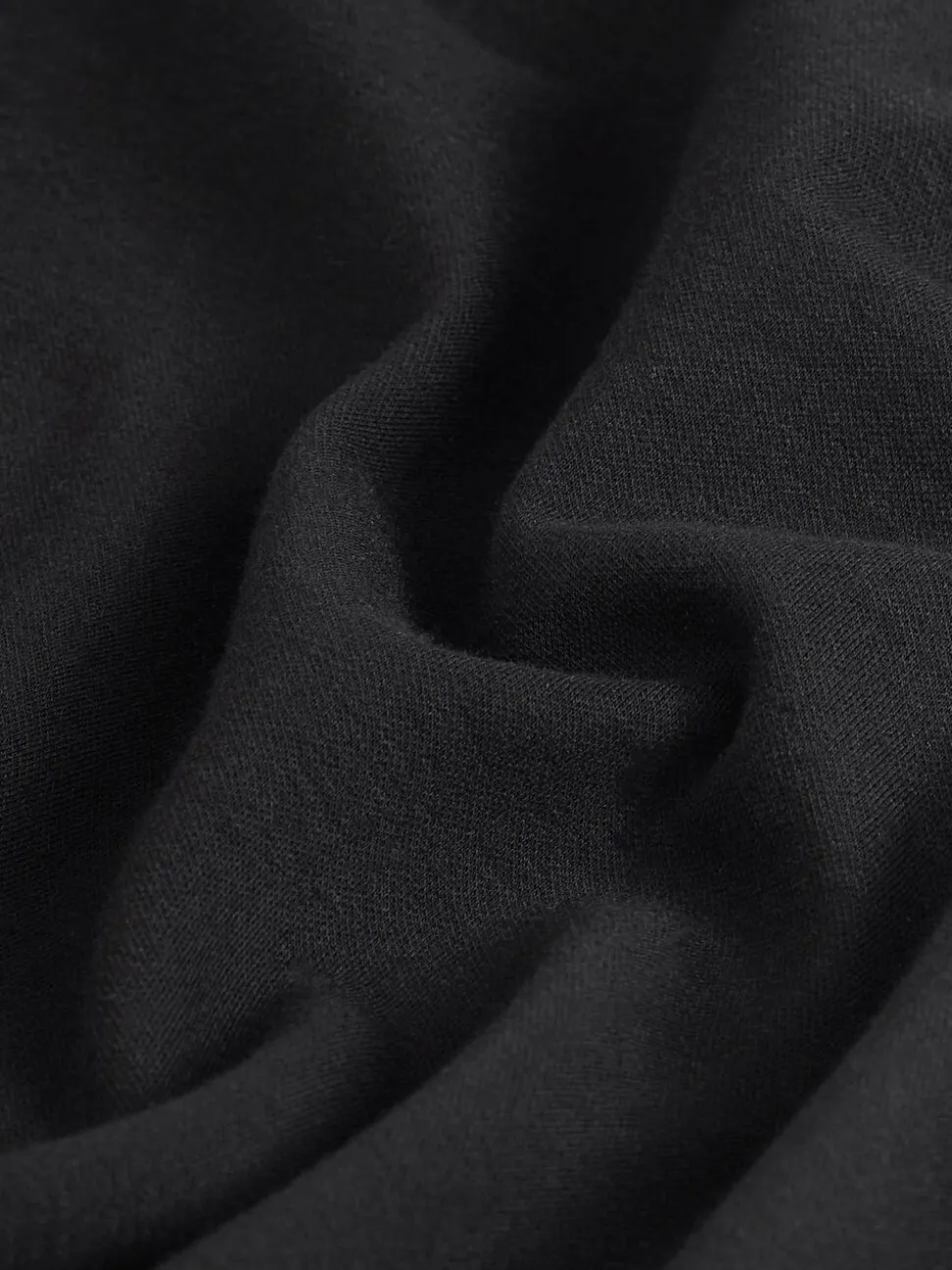 Zwart - Dik T-shirt met lange mouwen en ronde hals