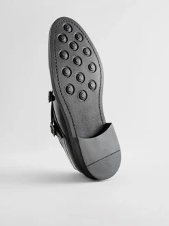 Zwart - Double Monk Shoes