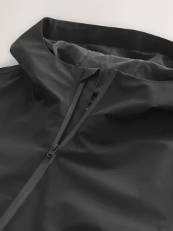 Zwart - DryTech - Waterdicht jack met capuchon